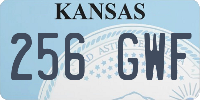 KS license plate 256GWF