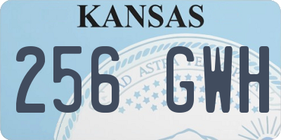 KS license plate 256GWH