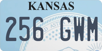 KS license plate 256GWM