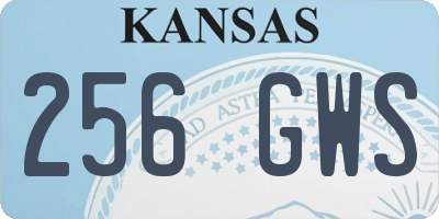 KS license plate 256GWS