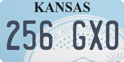 KS license plate 256GXO