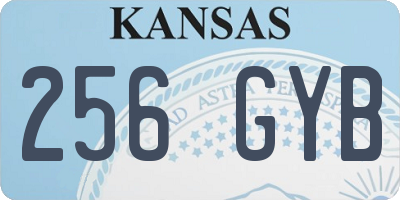 KS license plate 256GYB