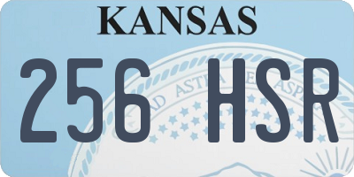 KS license plate 256HSR