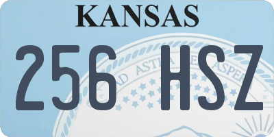 KS license plate 256HSZ