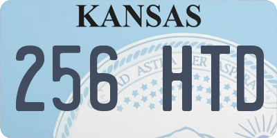KS license plate 256HTD