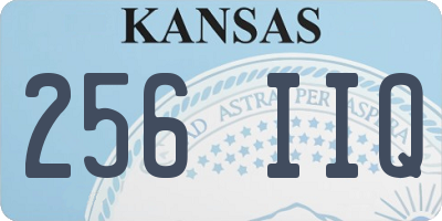 KS license plate 256IIQ