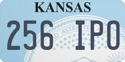 KS license plate 256IPO