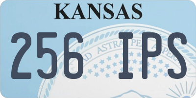 KS license plate 256IPS