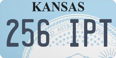 KS license plate 256IPT