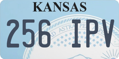 KS license plate 256IPV