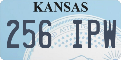 KS license plate 256IPW