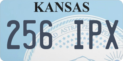 KS license plate 256IPX