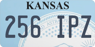 KS license plate 256IPZ