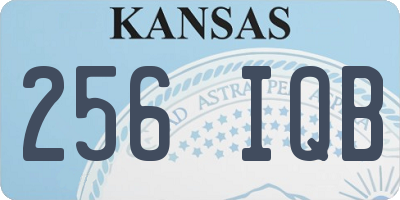KS license plate 256IQB