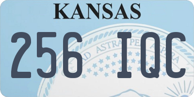 KS license plate 256IQC