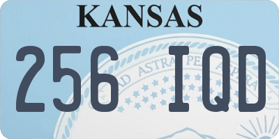 KS license plate 256IQD