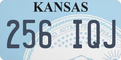 KS license plate 256IQJ