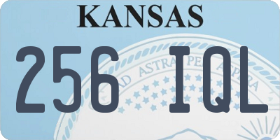 KS license plate 256IQL