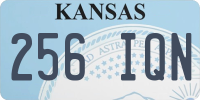 KS license plate 256IQN