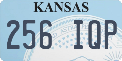 KS license plate 256IQP