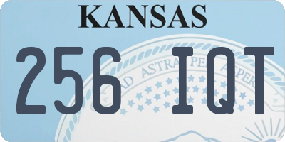 KS license plate 256IQT