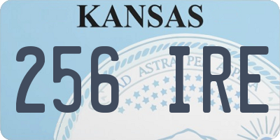 KS license plate 256IRE