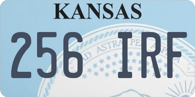 KS license plate 256IRF