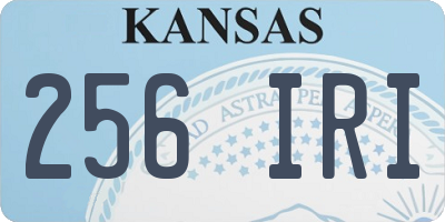 KS license plate 256IRI