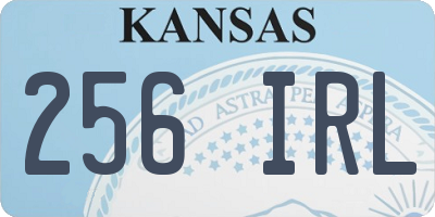 KS license plate 256IRL