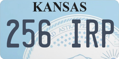 KS license plate 256IRP