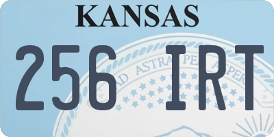 KS license plate 256IRT