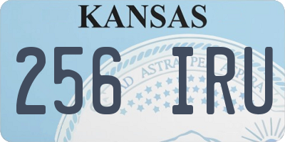 KS license plate 256IRU