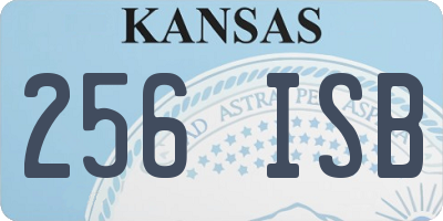 KS license plate 256ISB