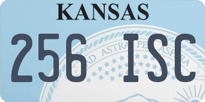 KS license plate 256ISC