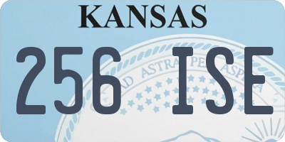 KS license plate 256ISE