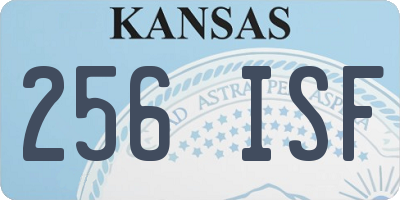 KS license plate 256ISF