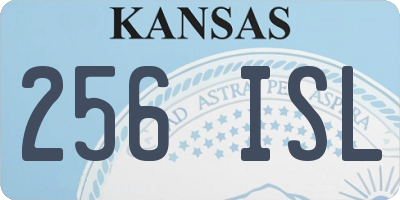 KS license plate 256ISL