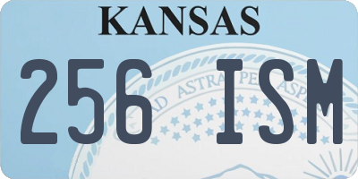 KS license plate 256ISM