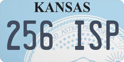 KS license plate 256ISP