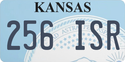 KS license plate 256ISR