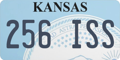 KS license plate 256ISS