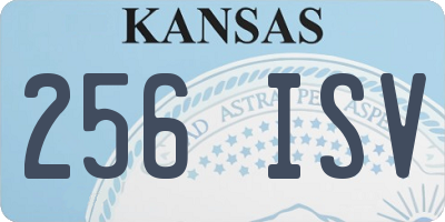 KS license plate 256ISV