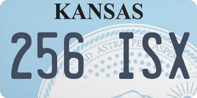KS license plate 256ISX