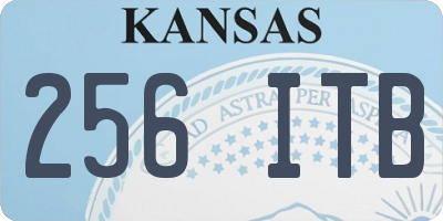 KS license plate 256ITB