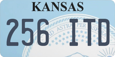KS license plate 256ITD