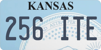 KS license plate 256ITE