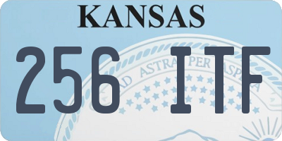 KS license plate 256ITF