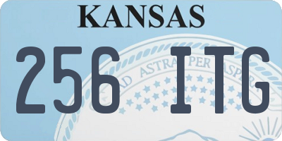 KS license plate 256ITG