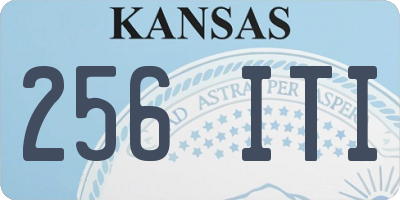 KS license plate 256ITI