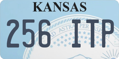 KS license plate 256ITP